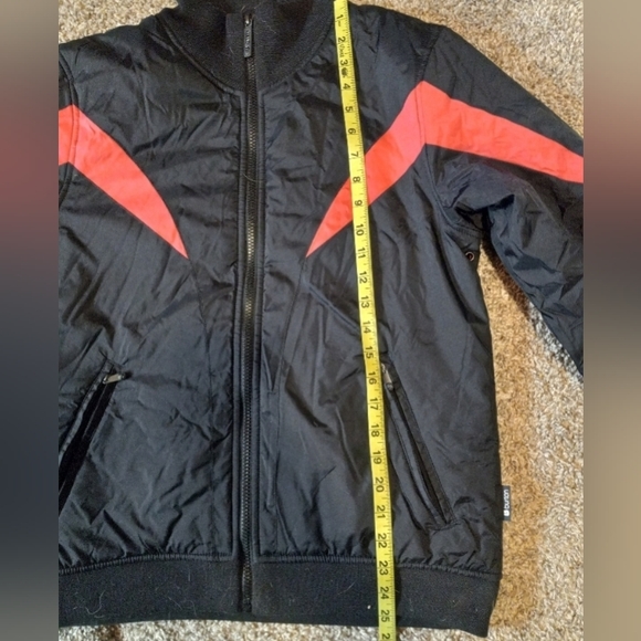 Burton M winter jacket / coat, Black with Red accents - Picture 4 of 9